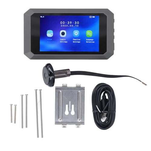 Visor de Alcance de Puerta con Video Cámara con Pantalla LCD HD 1080P de 2 MP con Visión Nocturna por Infrarrojos Visualización de 130 Grados Cámara de Puerta con Visor de