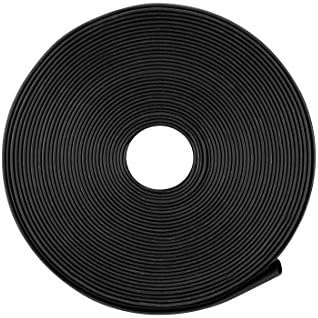 sourcing map Heat Shrink Tubing 15mm Dia 5m Length 25mm Flat Width 2:1 Heat Shrink Wrap Cable Sleeve Tube Black