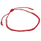 Bracelet en corde tressée : bracelet ethnique en corde rouge avec nœuds colorés, taille ajustable pour s'adapter à différents poignets, bracelet en corde tressée