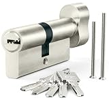 MANICAF Schließzylinder 30/30T mm, Knaufzylinder 60 mm mit 5 Schlüsseln