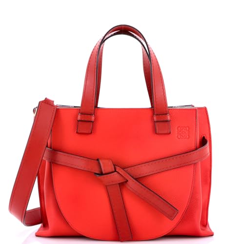 Loewe, Pre-Loved Gate Tote Leather Small, Red