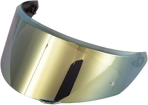 Soman New K3 Visor, Tinted K3 Tinted Shield Replacement Compatible with K3 in Sizes XS S M L with DOTE2206 UV Protection Gold