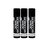 Moroccan Magic Organic Pure Coconut Lip Balm 3 Pack | Made with Natural Cold Pressed Argan and...