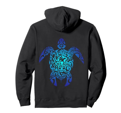 Tribal Sea Turtle Gift Hawaii Islander Polynesian Maori Art Sweat à Capuche