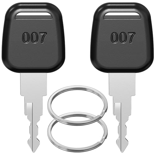 Ancable - Ancable TSA007 Lot de 2 clés de bagage multifonctions compatibles avec serrures TSA, valise, serrure à mot de passe en acier, noir