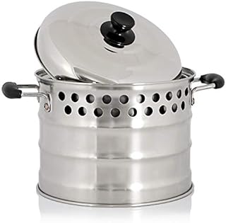 BBQ-Toro Garnek do gotowania ze stali nierdzewnej do pieca rakietowego, Ø 24 cm, garnek z pokrywką | gotowanie na świeżym powietrzu | idealny do grillowania i gotowania w piecu rakietowym | na kemping, do aktywności na do ogrodu
