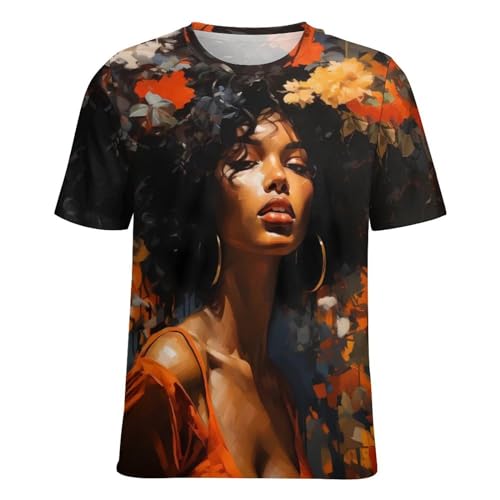 MARSVOVO African Plus Size Shirt African American Blouse for Women