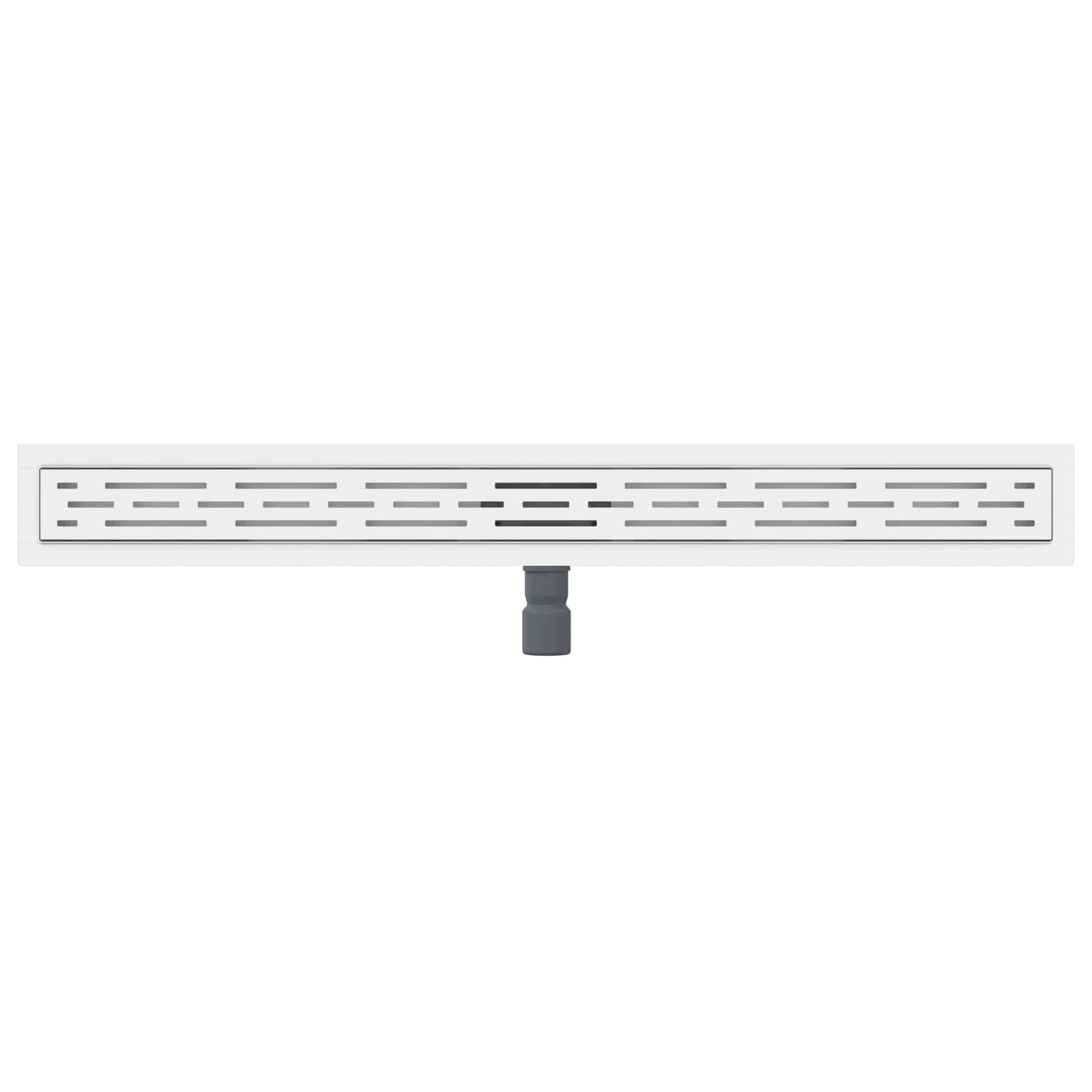 Duschabfluss Liniendesign Silber aus Edelstahl 304 90 cm mit verstellbaren Füßen und integriertem Haarfänger für Dusche Bad und Waschbecken zur effektiven Wasserabführung