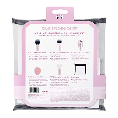 Real-Techniques-Limited-Edition-Me-Time-Makeup-Brush-and-Skin-Care-6-Piece-Mothers-Day-Easter-Gift-Set-Pink-Perfect-For-Wife-Spouse-Girlfriend-Significant-Other-or-Daughter