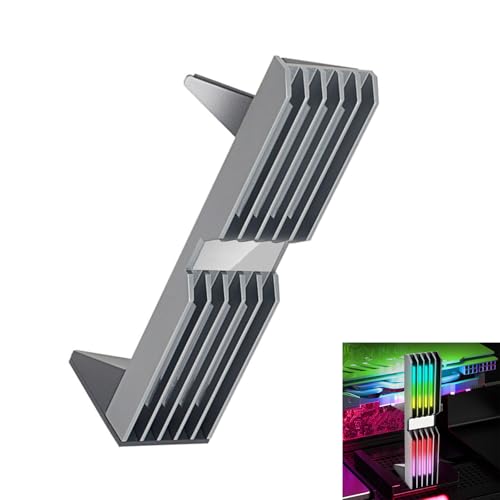 TSMORY Soporte de montaje vertical para GPU con soporte RGB y aluminio para tarjetas gráficas, soporte para tarjetas gráficas - imagen 2