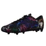Vizari Kid's Zodiac JR FG Firm Ground Outdoor Soccer Cleats/Shoes for Boys and Girls (Black, Big Kid 6)