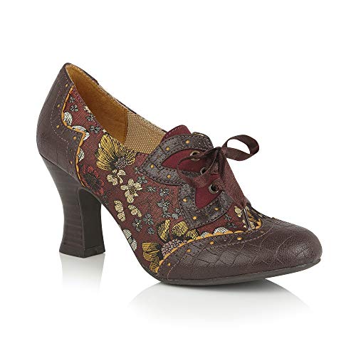 Ruby Shoo Daisy Brogue-Schnürstiefel für Damen, Rost, 34 EU