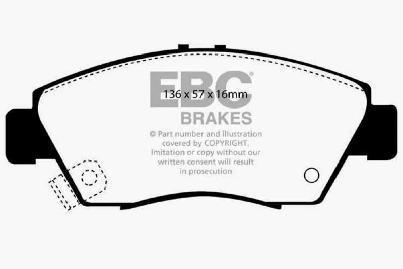 Image of EBC Brakes DP4891R Yellowstuff Street and Track Brake Pad