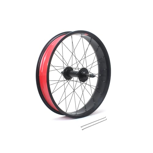 20x4.0 Hinterrad Für Fatbikes 24/26 Zoll Snow Bike/Beach Bike Hinterrad 36x14G Speichen Scheibenbremse Schnellspanner 195mm 36H Hinterradnabe Hintere Felge Für 7-10 Gang Rotary(Black,20in)