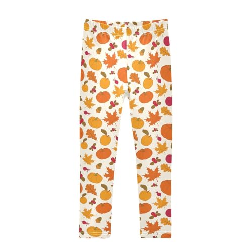 Aslsiy Girls Leggings Abstract Tiger Print Toddler Stretch Tights Pants Orange Pants