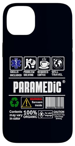Coque pour iPhone 14 Plus Profession paramédicale Définition de l'emploi Compétences Café Voyage