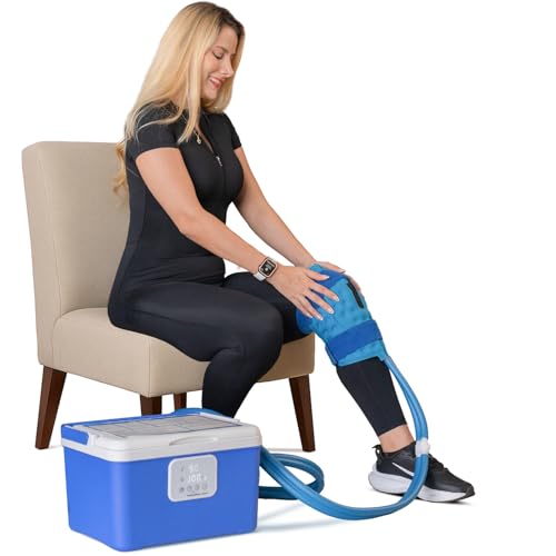 Ice Machine for Knee After Surgery Game Ready Ice Therapy System with 12QT Cooler 4 Flow Speeds Quiet Operation & Adjustable Timing Cold Therapy Machine for Knee Replacement & Pain Relief