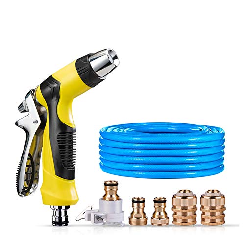 CONGRUI Boquilla de manguera boquilla de pulverización pistola de agua de alta presión cubierta de riego de plantas o limpieza de aceras (traje de 25 m)