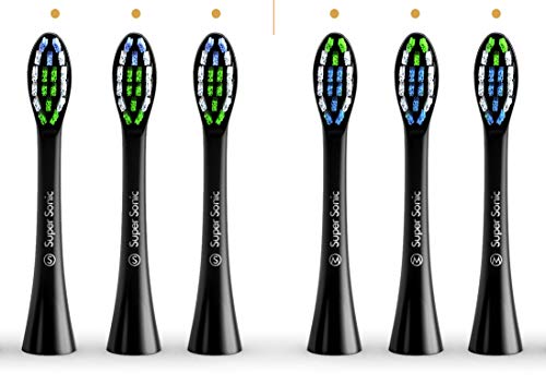 Replacement Toothbrush Brush Heads for Wagner & Stern and Wagner Switzerland toothbrushes. (Black)