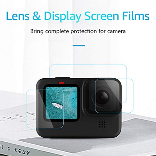 Substituição do filme protetor de tela de vidro temperado 3pcs para câmera de ação preta GoPro Hero
