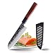 Profesjonalny nóż 7 sztuk Nóż kuchenny wszelkiego rodzaju 8CR11comov stal Handmade Forged Ultra Sharp Utility Santoku Kiritsuke Krojek Knife szefa kuchni (Color : 7 inch Santoku Knife)