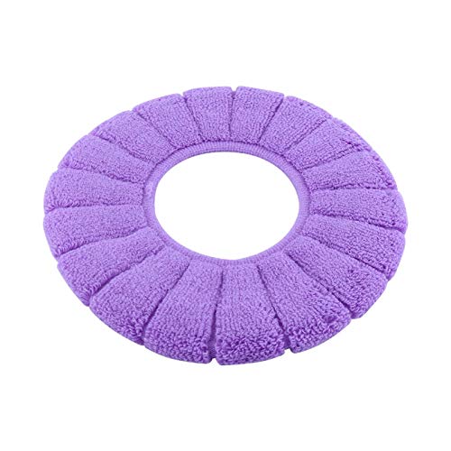 Elastischer waschbarer Toilettendeckel Typ O für Heimbadezimmer(purple)