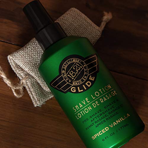 18.21 Man Made Clear Shaving Gel Cream For Men, Spiced Vanilla, 6 Fl. Oz., Non-Lathering Facial Shaving Glide For A Precise, Smooth Shave - Moisturizing, Soothing Gels For Any Skin Type Or Razor #TOP4