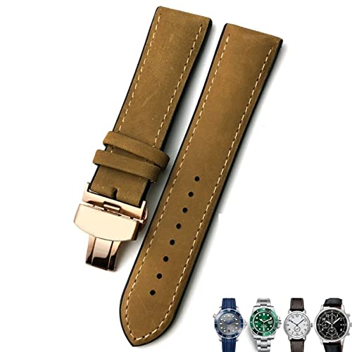 Bracelet de Montre en Cuir 22mm 21mm | Accessoire Horlogerie Universel Homme Femme