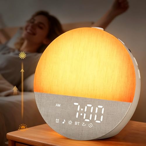 Sunrise Alarm Clock with Sleep Sounds and Bluetooth