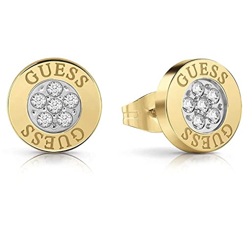 Guess Orecchini A Bottone Donna In Acciaio Con Zirconi - Modello 32023449, Eleganti E Brillanti