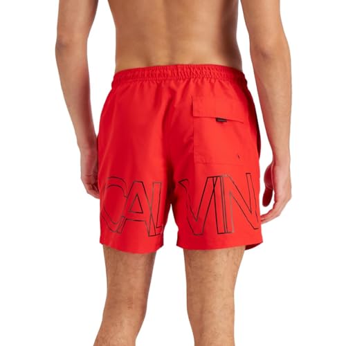 Calvin Klein Men's Elastic Waist Quick Dry Swim Trunk2