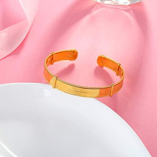 PengJin Women’s Gold C Type Bracelets, Made of Environmentally Friendly Alloy, Best Gifts for Birthdays and Anniversaries - Image 4
