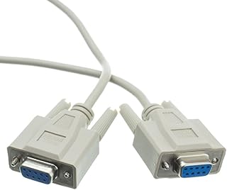 Cable Central LLC Null Modem Cable, DB9 Female, UL Rated, 8 Conductor, 25 Feet