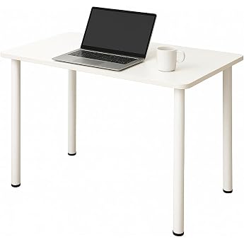 N&S SZ08 Computer Desk, Simple, Work Desk, Study Desk, Easy Assembly, Space Saving, Work Bench, Table, Living Alone, Home Work, 31.5 x 15.7 inches 80 x 40 cm, White