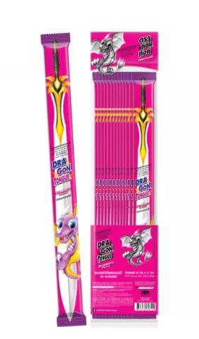 Miniatura 1 de Dragon Tongue - Gomitas dulces y ácidas con sabor a fresa (paquete de 12), 8.46 onzas