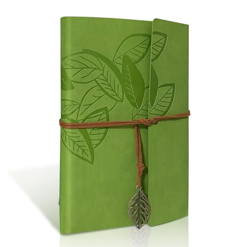 Carnet Cuir de Notes A5, Agenda Cuir Rechargeable Carnet de Voyage Croquis à Remplir, Journal Intime Adulte de Bord pour Travail de Voyage et Organisateur,...