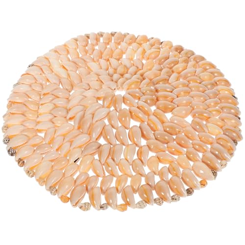 SOIMISS Posavasos Naturales de Concha de 20 Cm, Resistentes al Calor, Decorativos para Bebidas, Artículos Hogar Temática Playera, Protección para Muebles y Mesa, Diseño Color Aleatorio