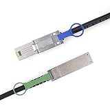 10Gtek® QSFP (SFF-8436) do MiniSAS HD SFF-8088 DDR Hybrid SAS kabel, zewnętrzny mini SAS miedziany kabel pasywny do NetApp, 100 omów, 30 AWG, 2 metry