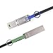 QSFP (SFF-8436) to SFF-8088 DDR Hybrid Mini SAS Cable, External Copper SAS Cable for NetApp DS4243 DS4246 DS2246, 100-Ohm, 2-m(6.6ft)