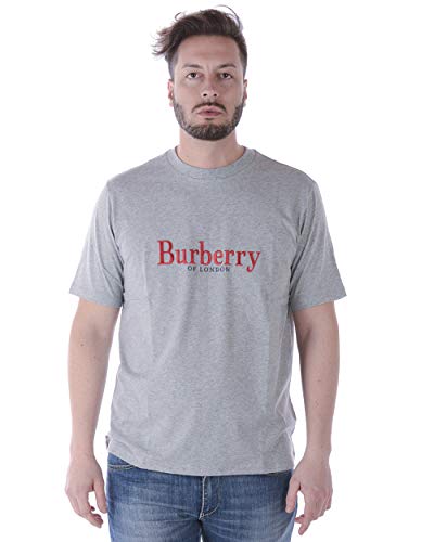 Preisvergleich Produktbild BURBERRY 2862AB Polo Uomo Cotton Grey Melange t-Shirt Men [XL]