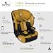 Lorelli Auto Kindersitz Benevento mit Isofix i-Size, Mitwachsender Autositz für Kinder von 76-150 cm, Babysitz, Autokindersitz, Einstellbare Kopfstütze, 5-Punkt-Sicherheitsgurt, gelb