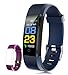 FX-FISHOrologio Fitness Tracker Pressione Sanguigna Cardiofrequenzimetro da Polso Uomo Donna Impermeabile IP67 Smartwatch Sonno Braccialetto Pedometro Contapassi per iPhone Samsung Huawei