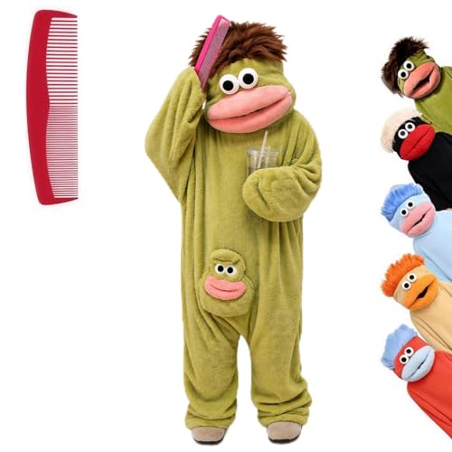 Big Mouth Monster Onesie Frog Silly Monster Onesie mini froggie Plush Onesie Cozy Home Soft Plush Loungewear
