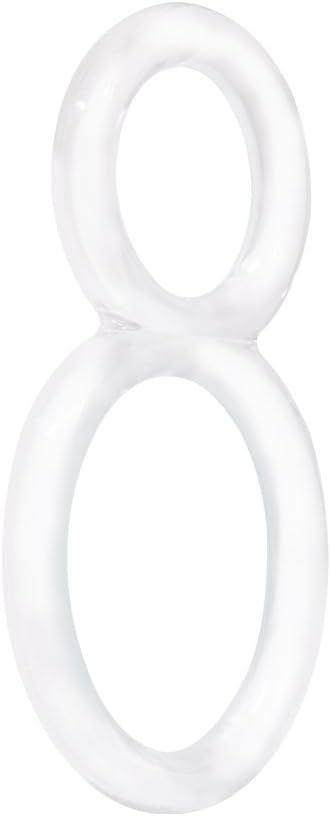 Screaming O Ofinity Cock Ring, Clear - Double Cock Ring - Penis Ring, Stretchy, Comfortable Pleasure Ring - Couple Sex Toys, Dick Ring for Mutual Pleasure | Dual-loop constriction ring for couples; body-safe SEBS, shaft and ball isolation, reusable