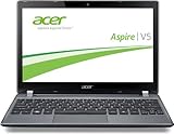 WXGA Acer Aspire V5-132P-21294G50nss 29,5 cm (11,6 Zoll) Notebook (Intel Pentium 2129Y, 1,1GHz, 4GB RAM, 500GB HDD, Intel HD GPU, Touchscreen, Win 8) silber