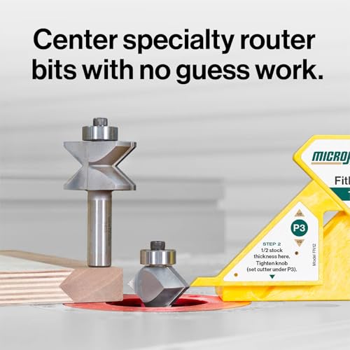 MICROJIG FitFinder 1/2 Gauge & Matchfit Dado Stop Pro Kit Bundle – Fast & Accurate Center Point Finder for Woodworking | Perfect for Dado Cuts, Joinery, Saw Blade & Router Bit Height Setting by MICROJIG - Used condition - Image 3
