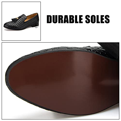 Image of JITAI Men's Fashion Loafers Wedding Shoes Loafers for Men Party Shoes