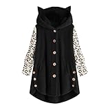 Hanraz Damen Winter Regen Jacke ÜBergangsjacke Damen Winter Outdoor Sweater Ski Sport Freizeit Fleecejacke Oberteile Damen Kunstfelljacke Kurz Fleecejacke Winddicht Stehkragen Fleece Jacke Sweatjacke