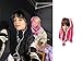 Handmade Enid Crochet Snood from Wednesday show. Pink Striped Infinity Scarf with Tassels. Nevermore Cowl. Friendship Snood.