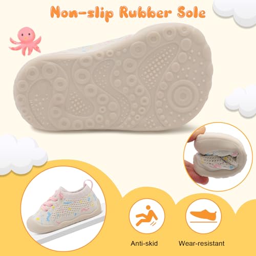 Image of JIASUQI Baby Shoes for Toddler Boys Girls Sneakers Slip on Walking Shoes for Babies